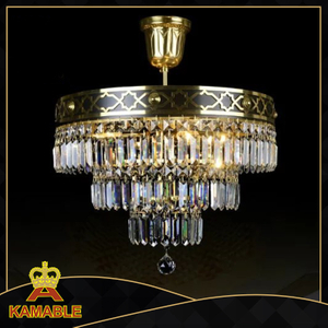 Elegant Crystal Brass Ceiling Lamp (TX-0876-4)