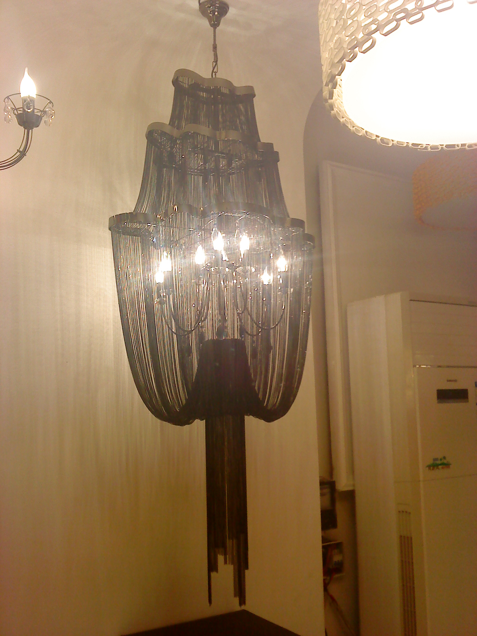 Black Home Modern Chain Chandelier(KA116) Buy Black Chain chandelier