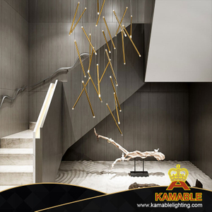 Meteor Rain Deasign Colorful Steel Villa Pendant Light (KA1280)