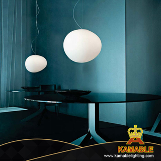 Irregular Ball White Glass Decoration Home Inside Pendant Lamp (SM2157S2)