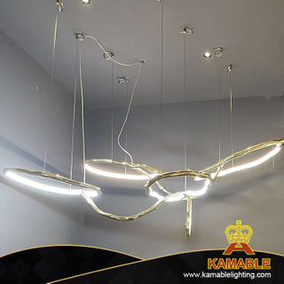Special Modern Creative Living Room Brass Acrylic Gold Pendant Lighting (KZB01P) 