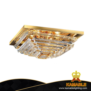 European Style Decorative Gold Plated Clear Ceiling Light(KAWL-09)
