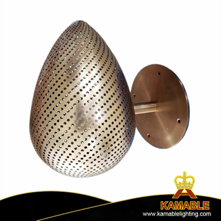 Unique Egg Shade Golden Iron Wall Lighting in Villa (KIB-TY02)