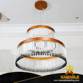 Triple Layer Living Room Shinning Simple Crystal Pendant Lamp (KA522-P)