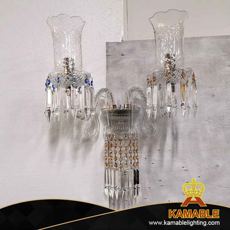 Villa Design French Decorative Crystal Wall Light (KAME02)