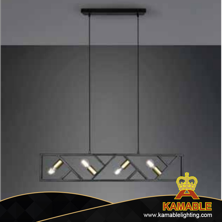Modern Design Distinctive Metal Black Pendant Light (KP10902-4)