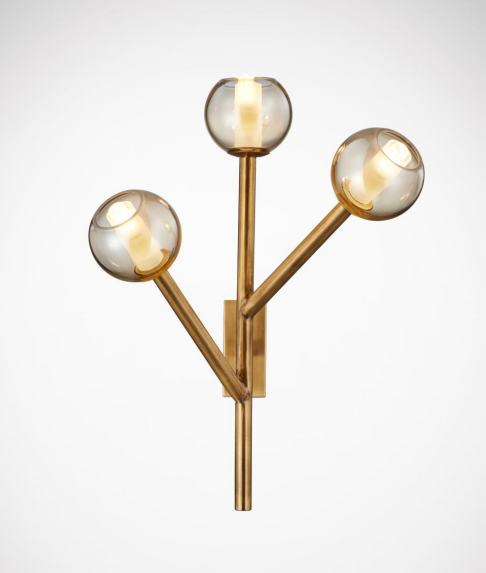 Multi Branches Bedroom Antique Brass Decorative Wall Lighting (MD10640-3-390T)