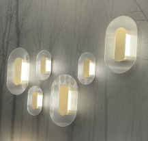 Oval Button Simple Indoor Decorative Glass Wall Lighting (KA1288W-L)