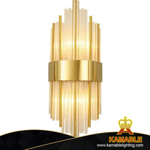 Classical Customize Crystal Glass Gold Metal Hallway Wall Light(KIZ-66W)