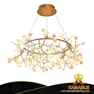 Comtemporary Bedroom Indoor Decorative Metal Acrylic Pendant Light (KIZ-67P)