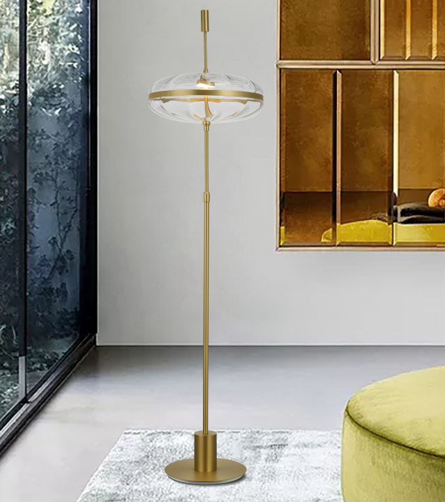 Living Room Decorative Luxury Clear Glass Floor Lamp (KA117F)