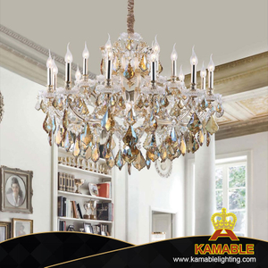 Maira Theresa Style Crystal Golden Metal European Hotel Chandelier (MD9858-12+6+1)
