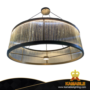 European Modern Glass Gold Metal Hotel Project Pendant Light (KIZ-64P)