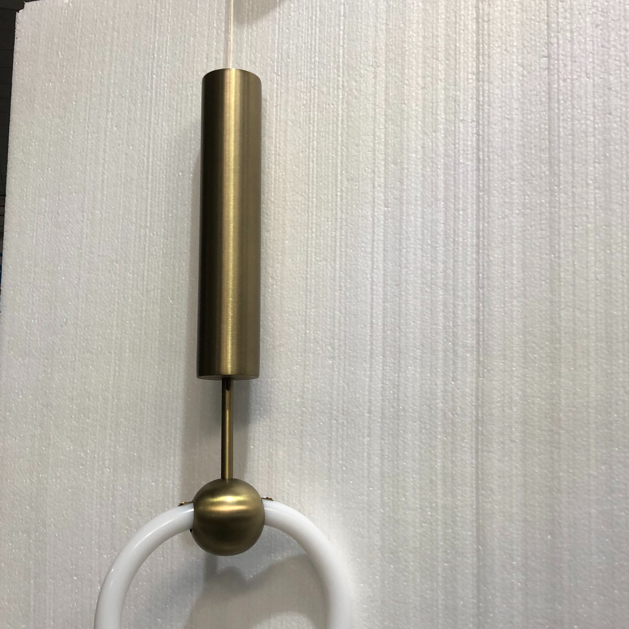 Simple Modern Single Circle Ring Indoor Metal Acrylic Pendant Light (KIZ-69P)