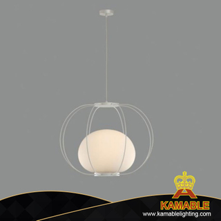 Simple Comtemporary Peach Shape Glass Bracket Pendant Lamp in Room (KISM-71P) 
