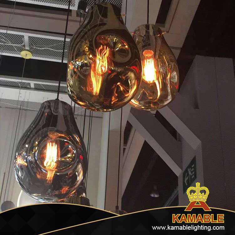 Beautiful Modern Glass Gold Living Room Decoration Pendant Lamp (KA9208P)