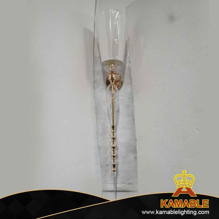 Hotel Decorative French Luxury Crystal Fancy Wall Lamp (KAW202)