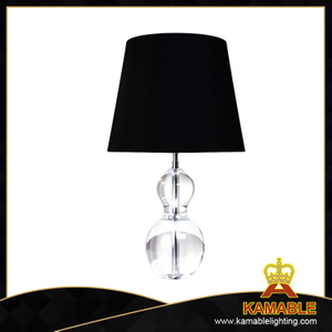 Transparent crystal decoration black table lamp (TL3082)