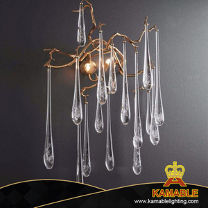 Decorative Glass Water Drop Hotel Wall Light (KAW330)