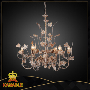 Antique Gold Covered Antique Greenish Pendant Lighting (D6151-6GCG)