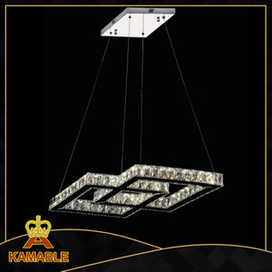 Retro custom Crystal and Stainless steel Led Hanging light (KA10098-860*370)