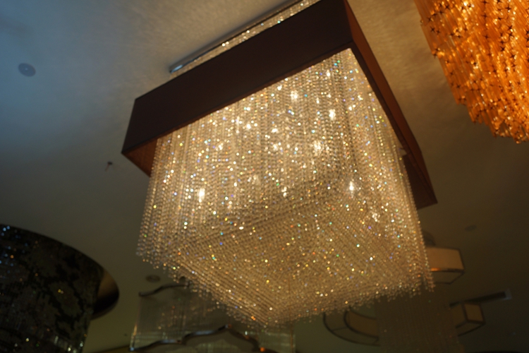 Hotel decoration crystal square chandelier lamp (KA229)