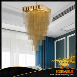 Luxury Design Modern Chain Brass Chandelier (GD18158P)