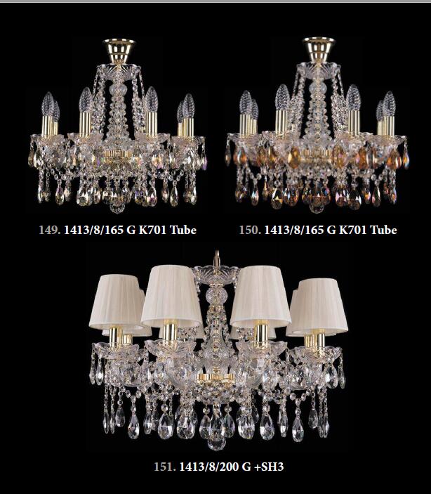 Good Quality Crystal Hotel Project Big Chandeliers (1413/20+10+5/530-135 G)