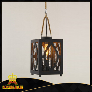 Indoor Lantern Style Wood Decorative Modern Pendant Lamp(KW0242P)