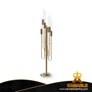 Home Decorative Metal Glass Floor Lamp (KPL1811)