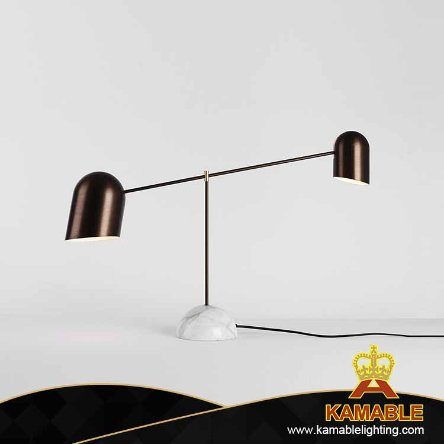Decorative Metal Marble Base Table Lamp (KPL1822)