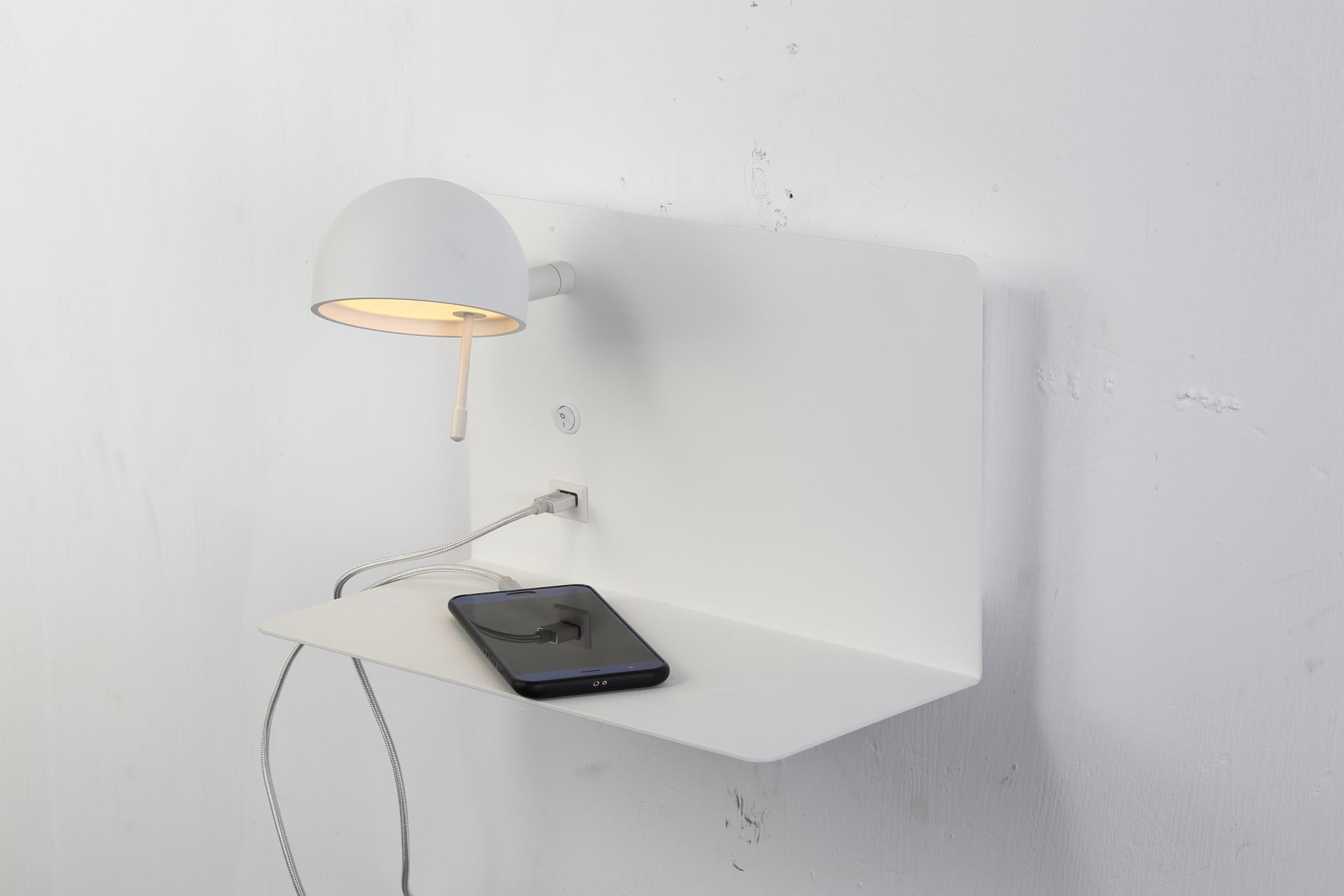 Modern Home Bedside Steel Reading LED Wall Light (KA8372-A)