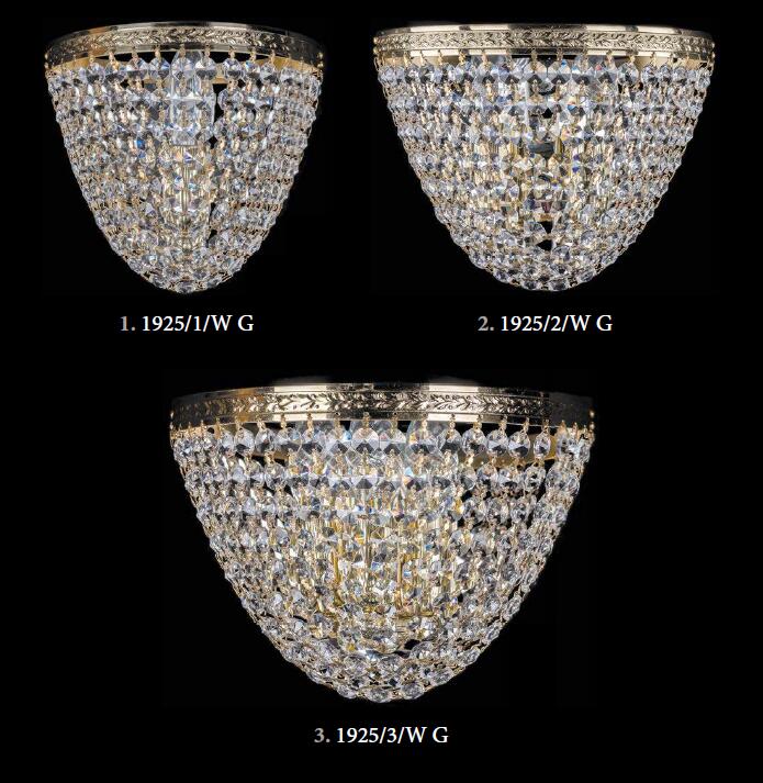 Home Goods Decoration Crystal Wall Light (1925/3W G)