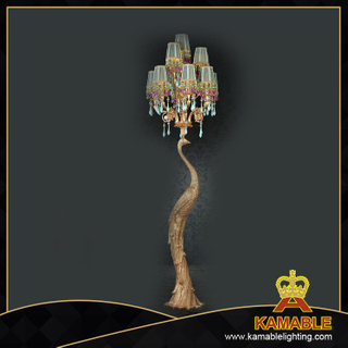 Fancy Decorative Brass Floor Lamp (FL-0611-6+3+1)