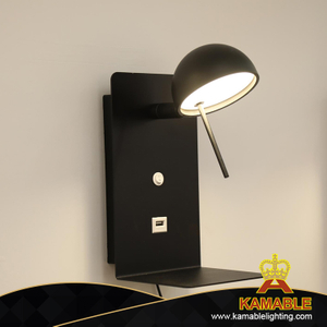 Modern Home Bedside Steel Reading LED Wall Light (KA8372-A)