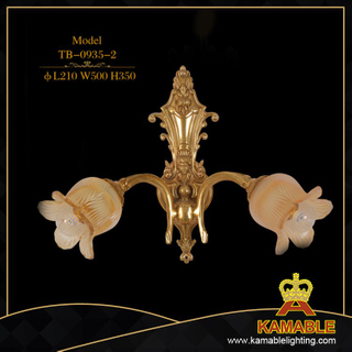Indoor Decorative Flower Brass Wall Light(TB-0935-2)