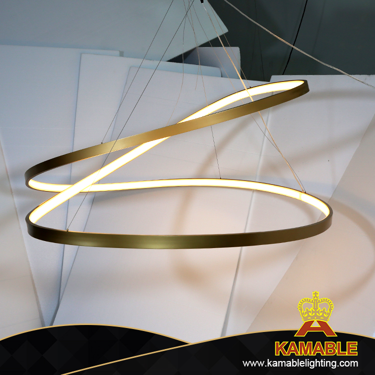 Modern Interior Decorative Artistic LED Line Pendant Light (KJ020)